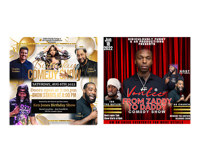 Comedy Show Flyers comedy show content creation flyer promotional material