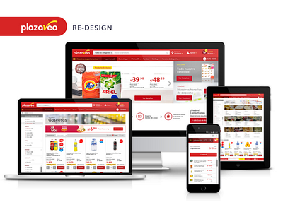 Re Design - plazaVea Peru denisespinoza interface plaza plazavea supermarket ui userinterface ux vea