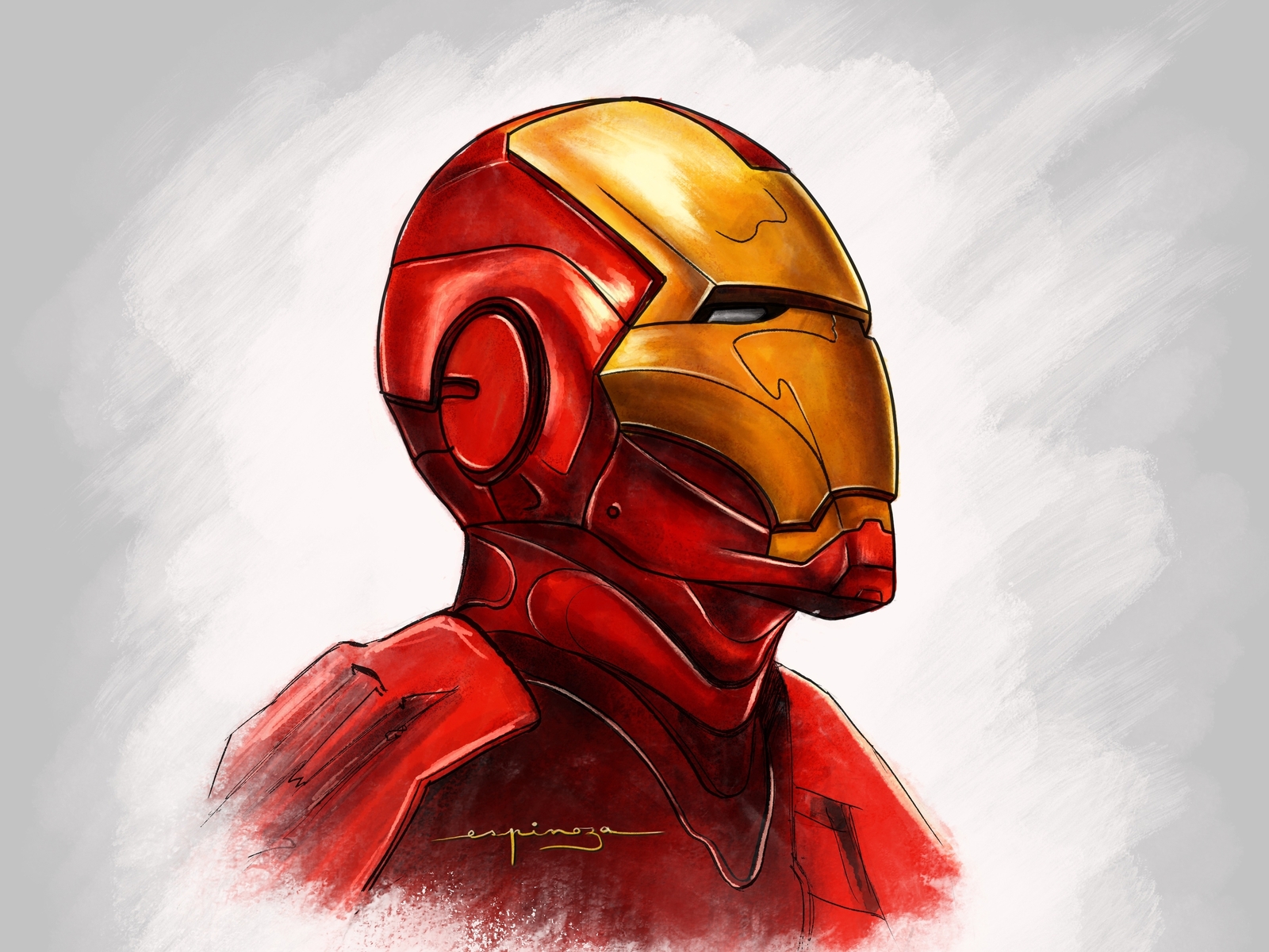 Drawing the superhero * Iron Man *. Realistic drawing with graphite  pencil.. Dibujando al superhéroe *Iron Man*. Dibujo realista con lapiz de  grafito. | PeakD