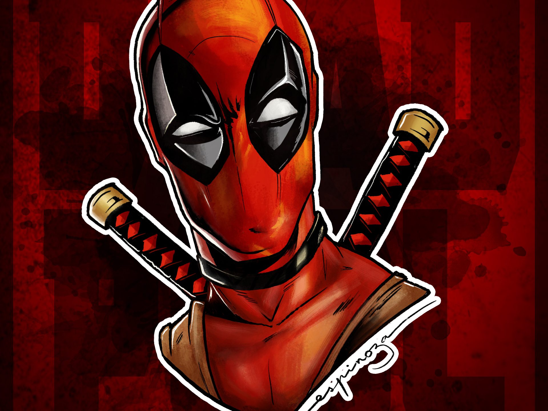 Deadpool Drawing on Procreate by Denis Espinoza on Dribbble
