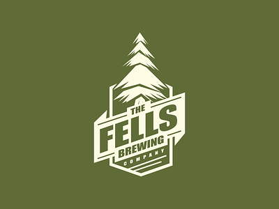 Fells Brewing Logo brewery emblem fells brewing logo logo design