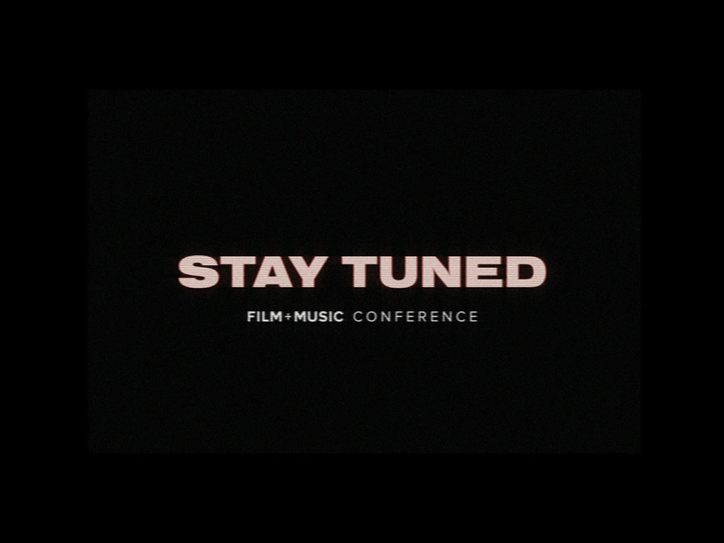 Stay Tuned after effect conference design filmmaker gif gif animated glitch music stay tuned