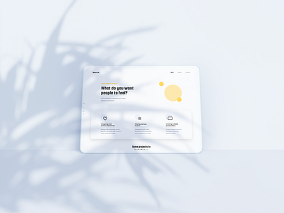 Personal Portfolio Redesign design fresh minimal minimalistic portfolio redesign ui
