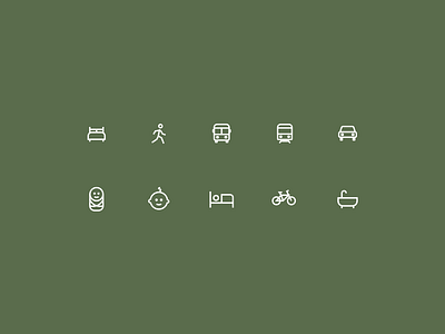 Icons for a hotel website