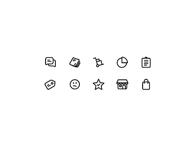 Icons for spice shop