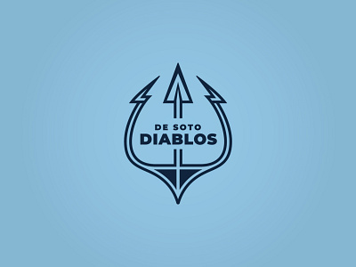 Diablos Logo branding breakout de soto devil devils diablo diablos escape escape room kansas kansas city logo pitchfork prop soccer