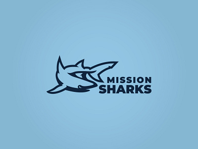 Sharks Logo branding breakout escape escape room kansas kansas city kc logo mission shark sharks sports sports logo