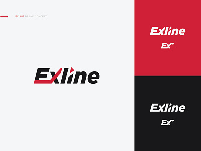 Exline Logo Concept brand design brand identity branding compression concept design gas logo logo design logodesign machine machinery power repair
