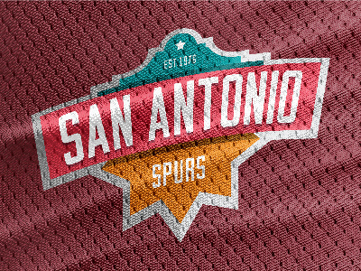 San Antonio Spurs as a Soccer Club badge basketball branding epl logo nba rebrand san antonio soccer spurs throwback vector