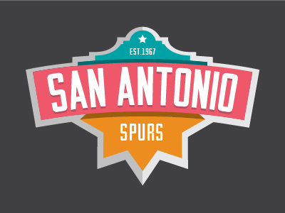 San Antonio Spurs as a Soccer Club (Standard View) badge basketball branding epl logo nba rebrand san antonio soccer spurs throwback vector