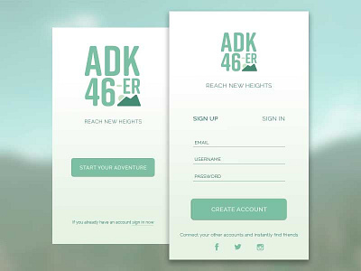 Daily UI 001- ADK 46er Reach New Heights
