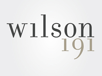 The Wilson at 191 North Pearl branding logo logotype