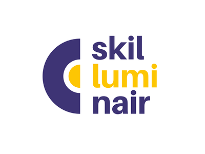 Skilluminair logo concept graphic design logo