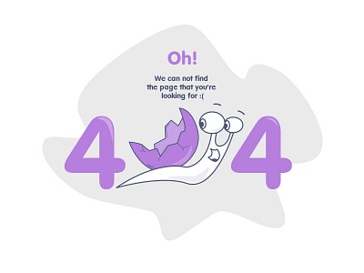 Error 404 404 error error page illustration snail snailo