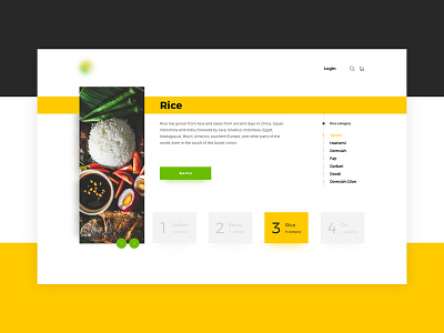 E-commerce carousel category clean green minimal product slider ui uidesign ux ux design webdesign website yellow