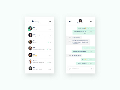 UI Chatting App app app design chat chat app light minimal ui ux