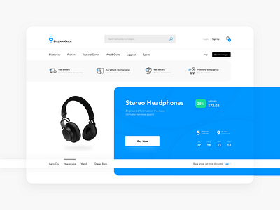 E-commerce Website app blue branding clean design e commerce e shop light minimal shop shopping typography ui uidesign ux vector web web design website