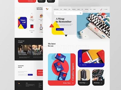 Birdme eCommerce Landing app clean color design ecommerce minimal shopping typography ui ux web web design website