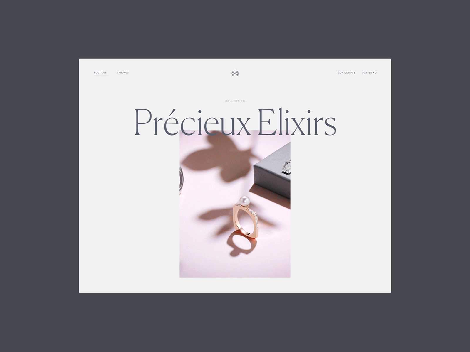 Karpov Paris design ecommerce editorial grid layout logo luxury minimal typography ui