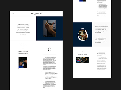 Rubel & Menasché clean diamonds editorial grid layout luxury magazine minimal premium typography