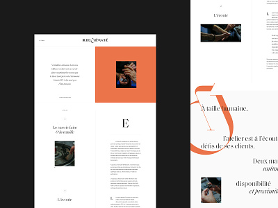 Rubel & Ménasché clean editorial grid layout luxury magazine minimal premium typography ui