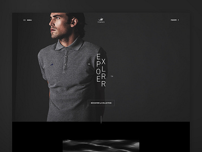 Fangio ecommerce fashion mensmwear minimal shop typography