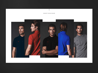 Fangio Collection animation ecommerce fashion mensmwear minimal shop typography