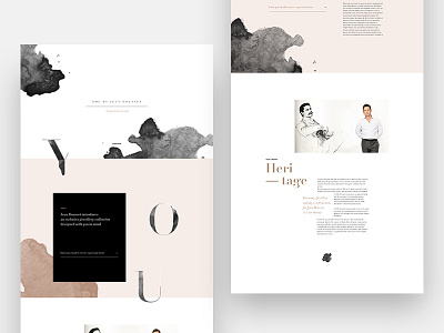 You By Jean Dousset fashion layout minimal type typography