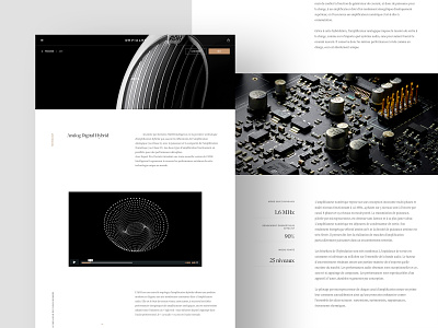 Devialet audio ecommerce editorial grid layout luxury minimal premium shop speaker typography