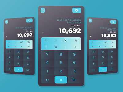 Daily UI #04 - Calculator app daily ui dailyui design flat minimal typography ui ux web