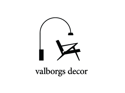 Valborgs Decor branding icon illustration typography