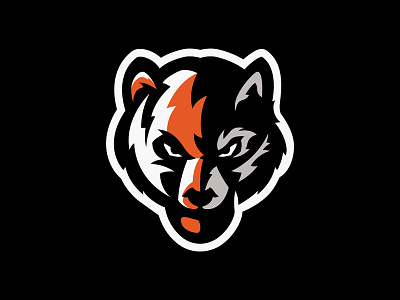 Bear wolf bears concept design esport football logo mascot sport wolves