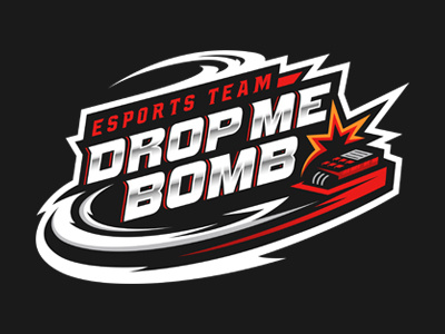 Drop me bomb concept design esport football hockey logo mascot sport