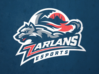 Zarlans concept design esport logo mascot sport team wolves