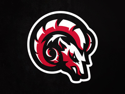 Ram concept design esport gamer logo mascot ram rams sport team