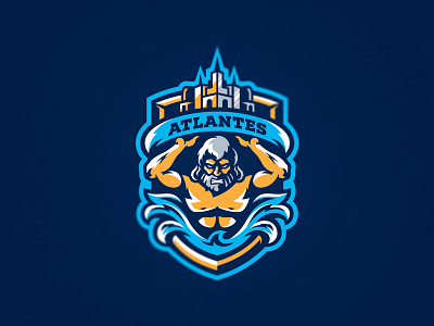 Atlantes atlantes esport games gaming logo logos mascot splash sport team water wave