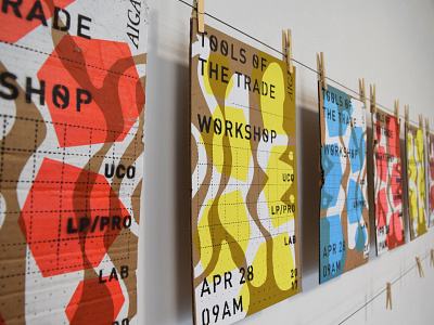 Workshop Poster cardboard education hand made engrave knowledge letterpress prototype screen print workshop