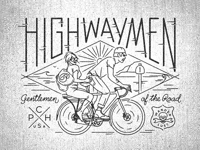 Gentlemen of the Road highwaymen illustration pacific coast highway pch randonneur ride twin six wanderlust