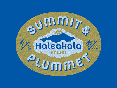 Summit & Plummet bicycle bike clouds cycling drop shadow haleakala hawaii oval ride sunrise twin six