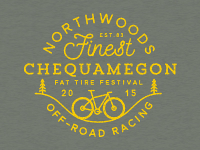 Chequamegon Fat Tire Festival T-shirt 1983 bike chequamegon forest service northwoods race wisconsin