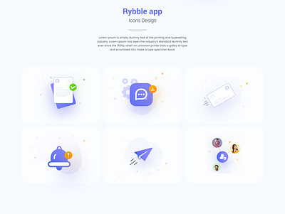 Rybble Chatting App Design 3d animation branding graphic design logo motion graphics ui