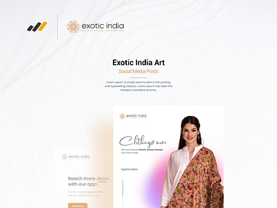 Exotic India Art | Branding Design 3d animation branding graphic design logo motion graphics ui