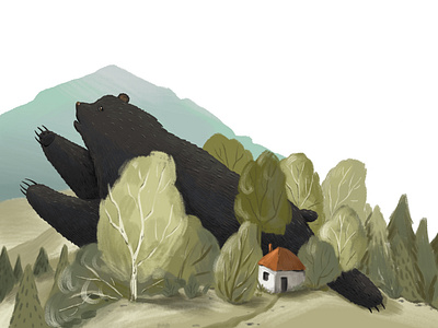 Children’s illustration “bear”