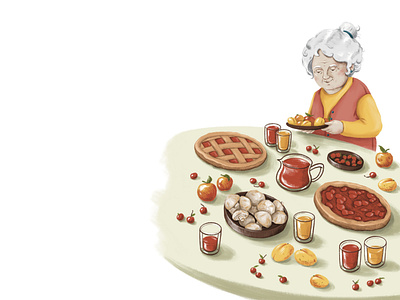 Grandma illustration