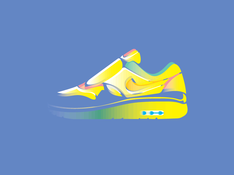 Nike Airmax airmax gradient illustration nike shoe sneaker sport