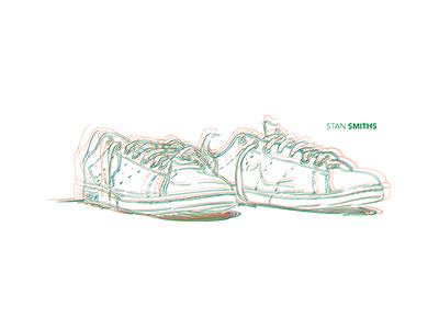 Stan smith hotsell shoes drawing