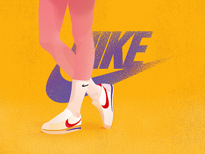 Nike Cortez cortez illustration nike shoe sneaker textures