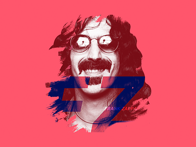 Frank Zappa 70s american composer duotones gradients musician photoshop tritones zappa