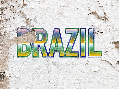 Brazil 70s brazil fútbol gradient retro texture worldcup