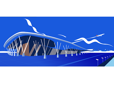 International Airport Bengaluru adobe airport branding digital illustration illustrator texture travel